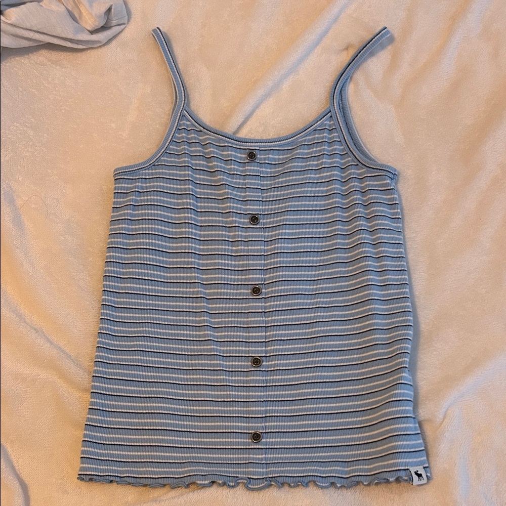 Abercrombie Kids Blue Striped Tank Top